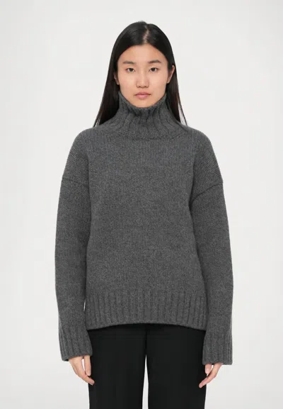 Closed Rolli Long Sleeve Sweater In Slit Grey In Gray