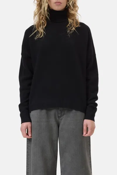Closed Rolli Turtleneck Merino Wool Sweater In Black