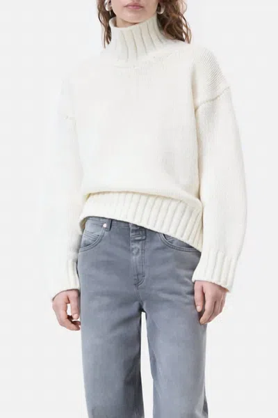 Closed Rollneck Long Sleeve Knit In Ivory In Multi