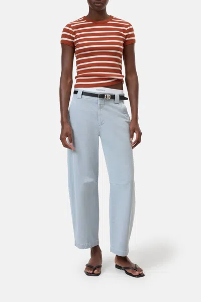 Closed Romi Mid-rise Pants In Dove Blue