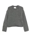 Closed Wool Crewneck Jumper In Gray