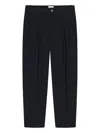 Closed Ruthy Pleated-front Straight Trousers In Black