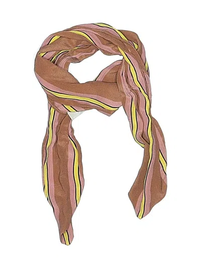 Pre-owned Closed Scarf In Brown