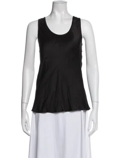 Pre-owned Closed Scoop Neck Sleeveless Top W/ Tags In Black