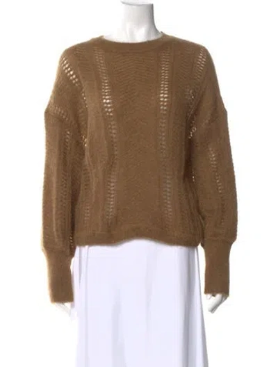 Pre-owned Closed Scoop Neck Sweater In Brown