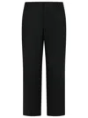 Closed Pleated Zipper Casual Pants In Black