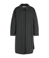 Closed Sewed Long-sleeve Down Jacket In Black