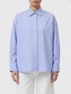 Closed Shirt Woman In Blue