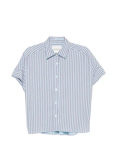 Closed Shirts Blu E Verdi In Blue