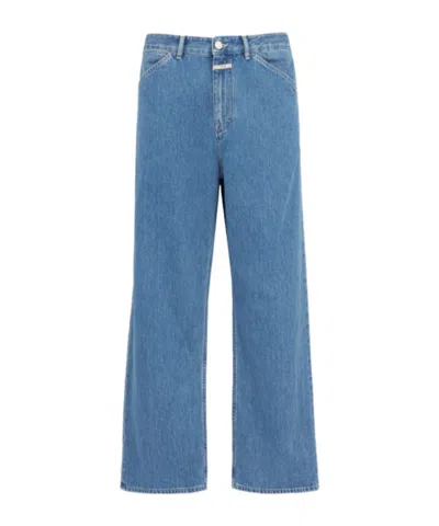 Closed Shoreham Wide Denim Jeans In Blue