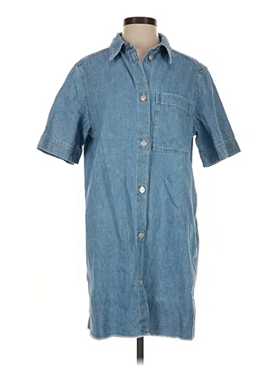 Pre-owned Closed Short Sleeve Button Down Shirt In Blue