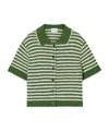 Closed Cardigan Short Sleeve Matcha Green In Green