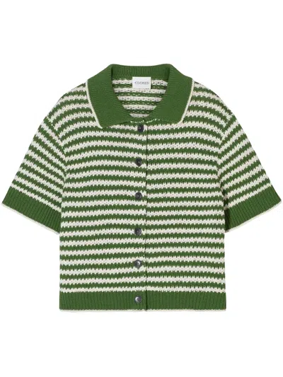 CLOSED SHORT-SLEEVE KNIT TOP