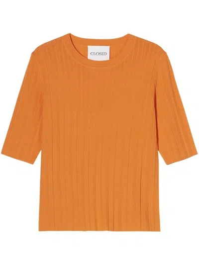 Closed Short-sleeve T-shirt In 橘色
