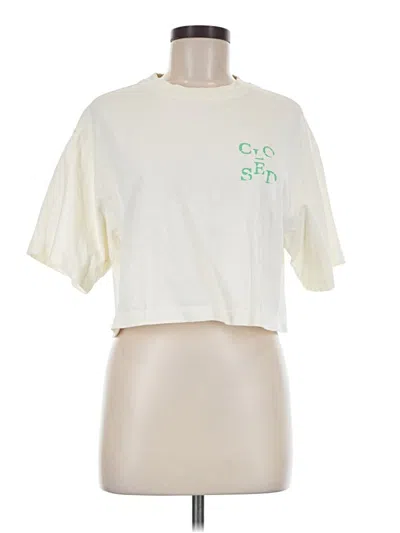 Pre-owned Closed Short Sleeve T-shirt In Ivory