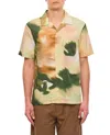 Closed Abstract-pattern Short-sleeve Cotton Shirt In Multicolor
