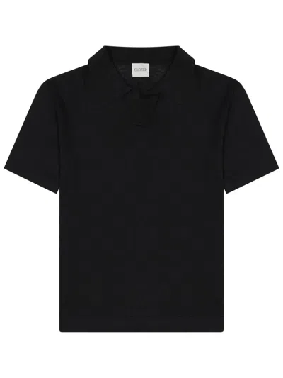 Closed Short-sleeved Polo Shirt In Black