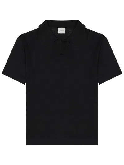 Closed Short-sleeved Polo Shirt In Black