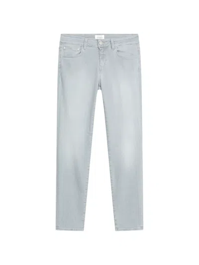 Closed Skinny Cropped Jeans In Gray
