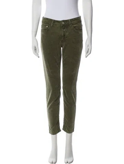 Pre-owned Closed Skinny Leg Pants In Green