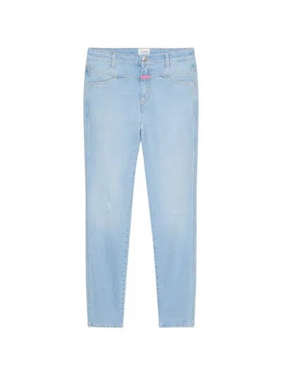 Closed Skinny Pusher Jeans In Blue