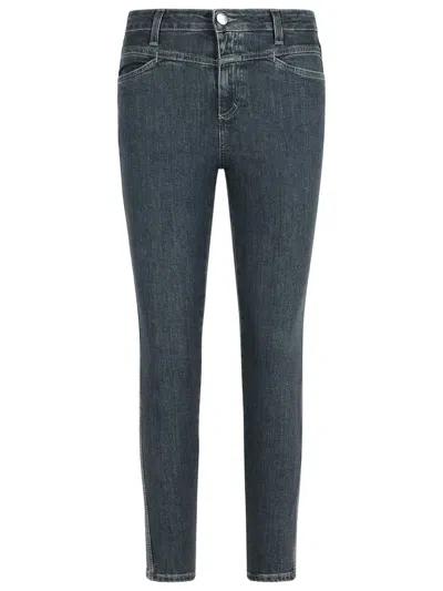 Closed 'skinny Pusher' Medium Grey Cotton Jeans In Gray