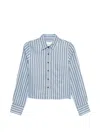 Closed Sky Blue Regular Stripes Shirt In Sky Blue