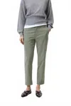 Closed Sonnett Slim Pants In Faded Green In Green