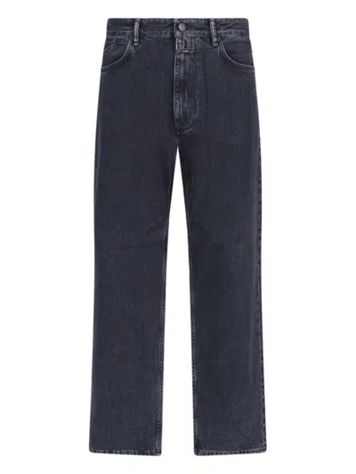CLOSED CLOSED "SPRINGDALE" WIDE-LEG JEANS – BLACK