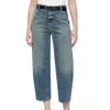 CLOSED STOVER-X TAPERED JEANS IN MID BLUE