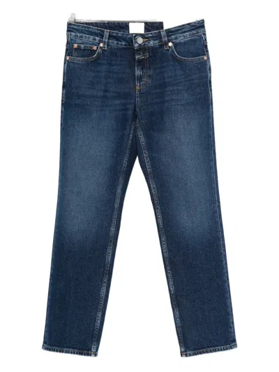 Closed Straight-leg Cotton Jeans In Blue