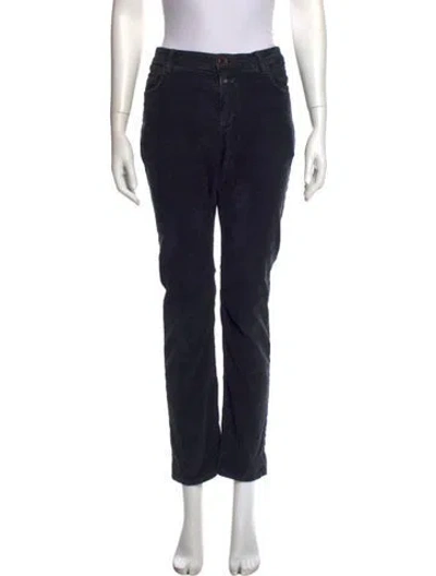 Pre-owned Closed Straight Leg Pants In Black