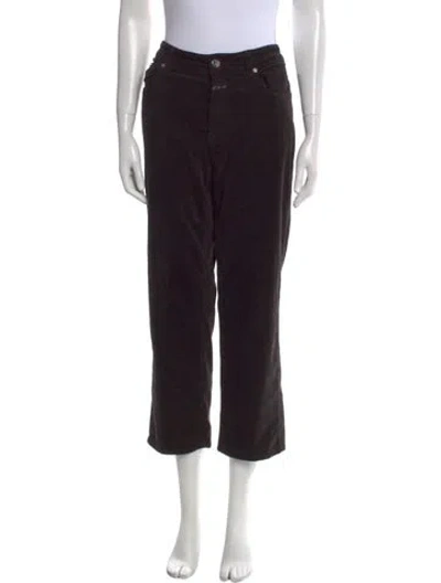Pre-owned Closed Straight Leg Pants In Black
