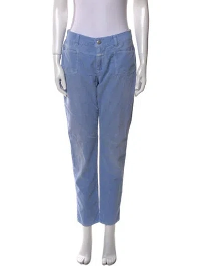 Pre-owned Closed Straight Leg Pants In Blue