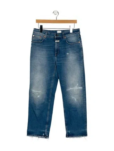 Pre-owned Closed Straight Leg Pants In Blue