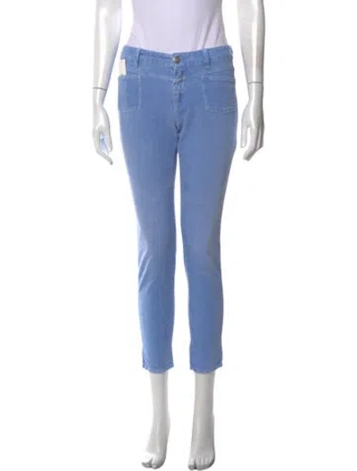 Pre-owned Closed Straight Leg Pants In Blue