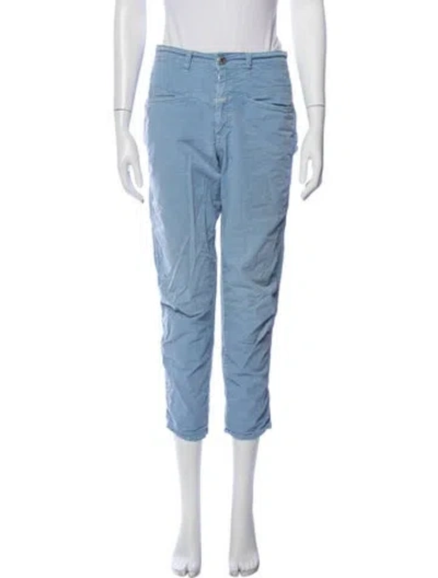 Pre-owned Closed Straight Leg Pants In Blue