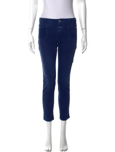 Pre-owned Closed Straight Leg Pants In Blue