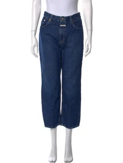Pre-owned Closed Straight Leg Pants In Blue