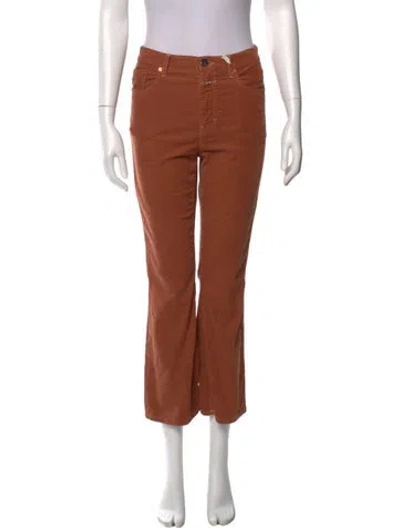 Pre-owned Closed Straight Leg Pants In Brown