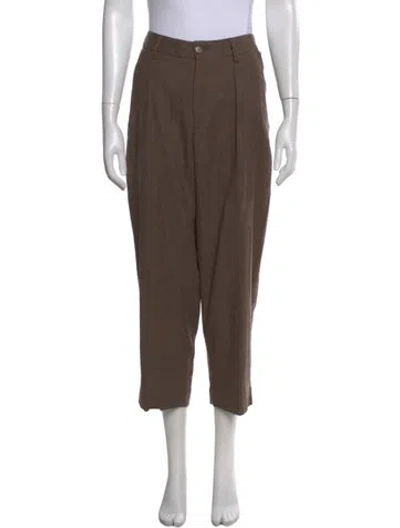 Pre-owned Closed Straight Leg Pants In Brown