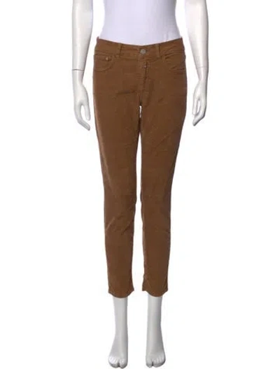 Pre-owned Closed Straight Leg Pants In Brown