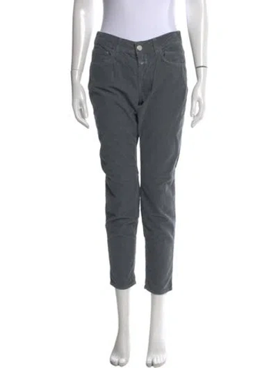 Pre-owned Closed Straight Leg Pants In Gray