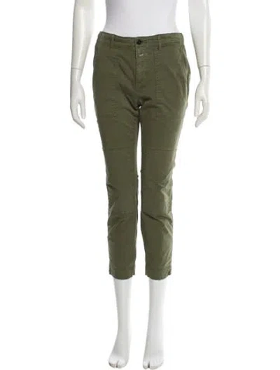 Pre-owned Closed Straight Leg Pants In Green