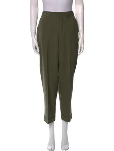 Pre-owned Closed Straight Leg Pants In Green