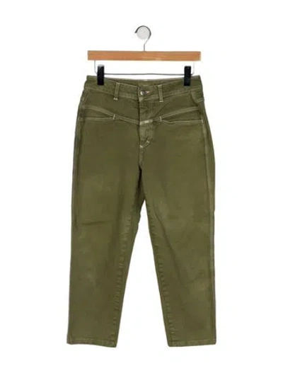 Pre-owned Closed Straight Leg Pants In Green