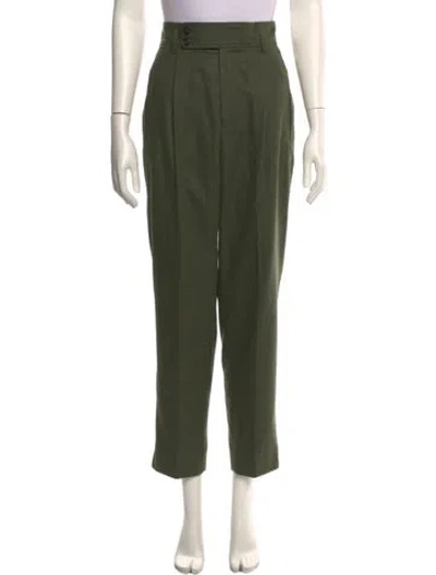 Pre-owned Closed Straight Leg Pants In Green