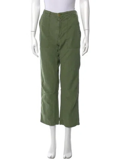 Pre-owned Closed Straight Leg Pants In Green