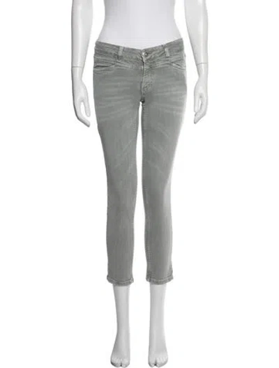 Pre-owned Closed Straight Leg Pants In Green