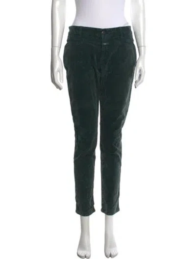 Pre-owned Closed Straight Leg Pants In Green